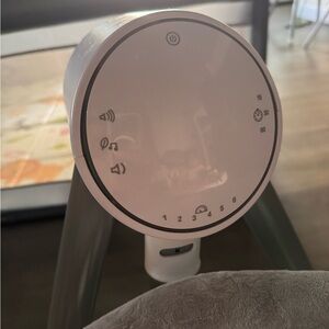 White Baby Swing Control Panel